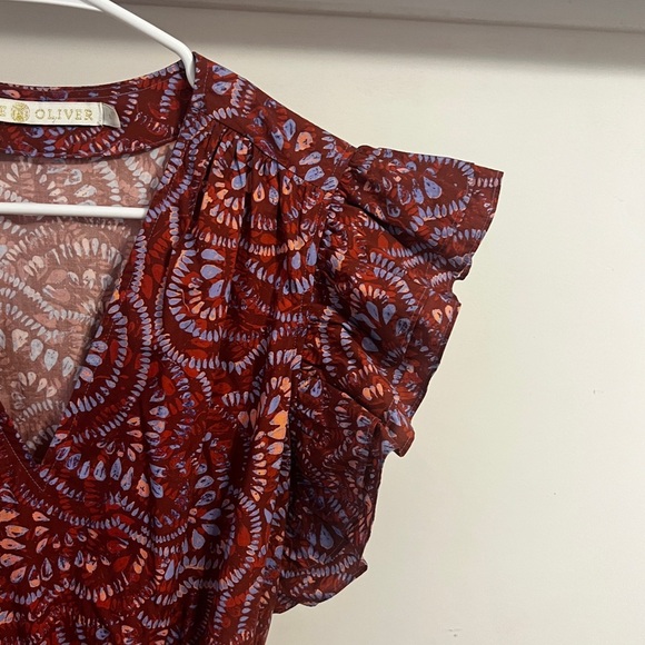 FINAL PRICE Marie Oliver Fiona Dress - Cranberry Burst - Over $300 retail - Picture 6 of 10